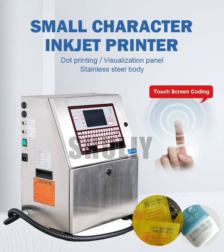 Continuous Inkjet Printer Small Character Inkjet Printer Expiry Date Coding Machine