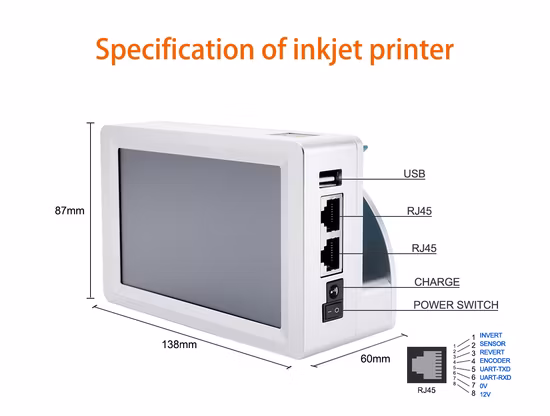 Docod OEM/ODM T110-M Imprimante à jet d'encre thermique pour imprimante Tij pour date d'expiration