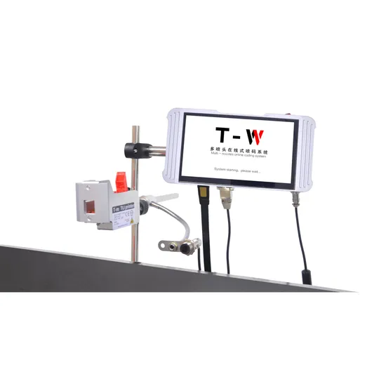 Imprimante à jet d'encre thermique portative portative 6000dpi Machine de codage d'impression de date d'expiration pour l'imprimante de sac d'autocollant de logo de codage de lot de bouteille en plastique